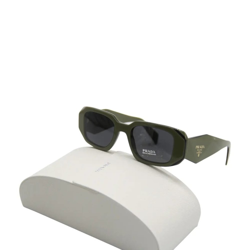 NEW PRADA PR 17W GREEN SUNGLASSES NEW UNISEX PRADA PR17WS 13N-5S0 PRADA - Picture 3 of 7